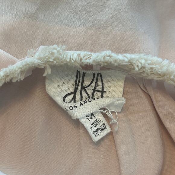 Anthropologie dRA Los Angeles Light Pink V-Neck Blouse Top Womens Size Medium - Picture 5 of 6